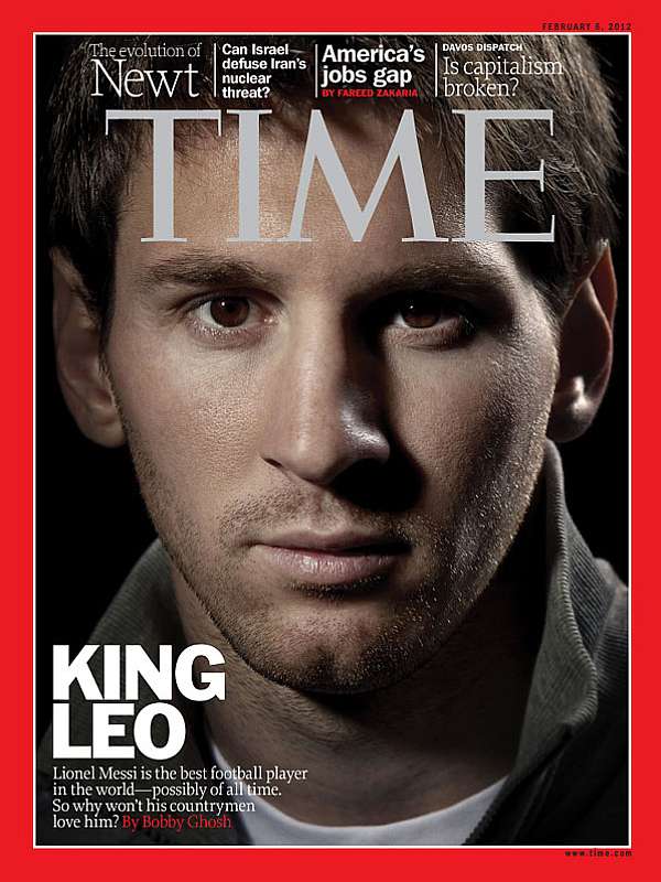Лионель Месси на обложке журнала Time
