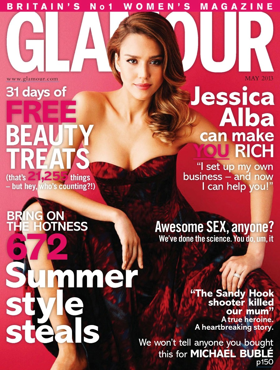 Джессика Альба, Скарлетт Йоханссон для журнала Glamour UK Май 2013