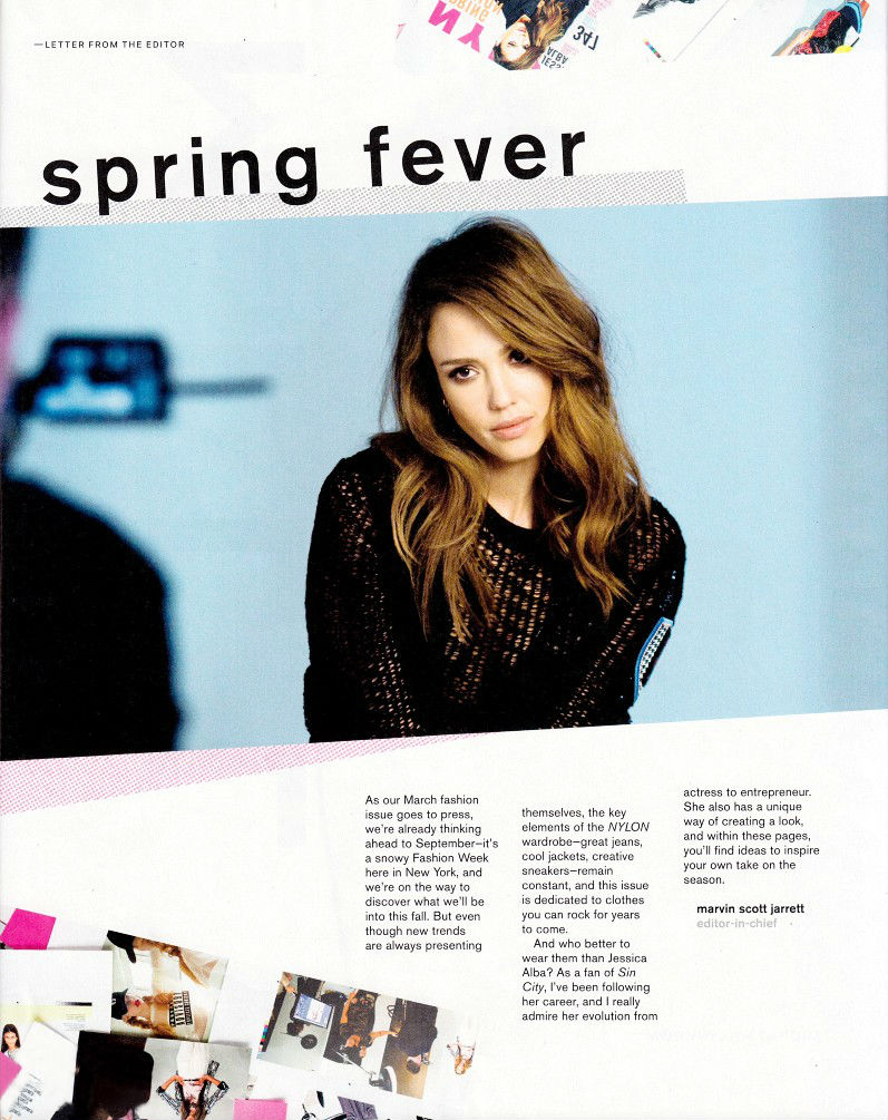 Джессика Альба для Nylon Magazin US, март 2014