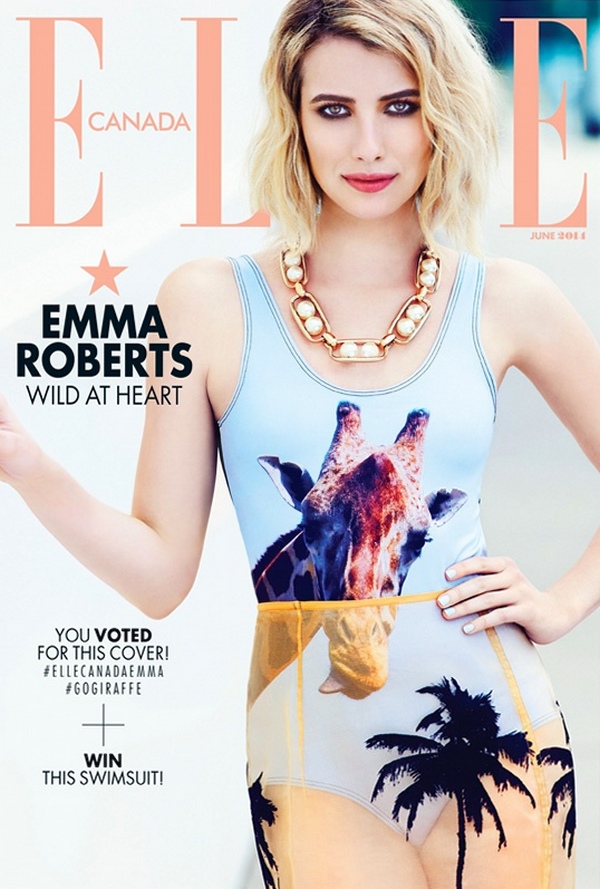 Эмма Робертс для Elle Canada, июнь 2014
