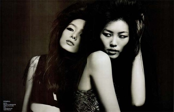 Фотосессия Лиу Вен и Фей Фей Сун для Vogue China
