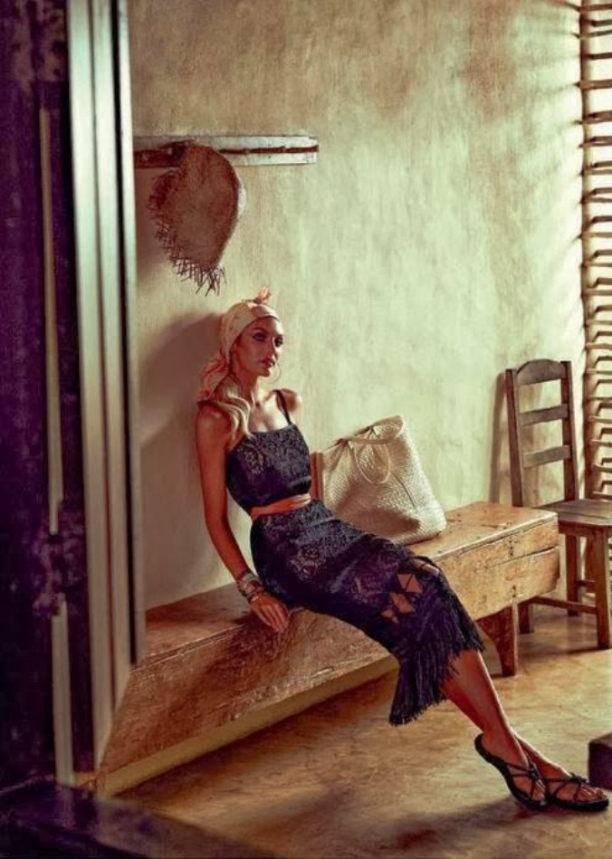 Кэндис Свейнпол для бразильского выпуская журнала Vogue, январь 2014
