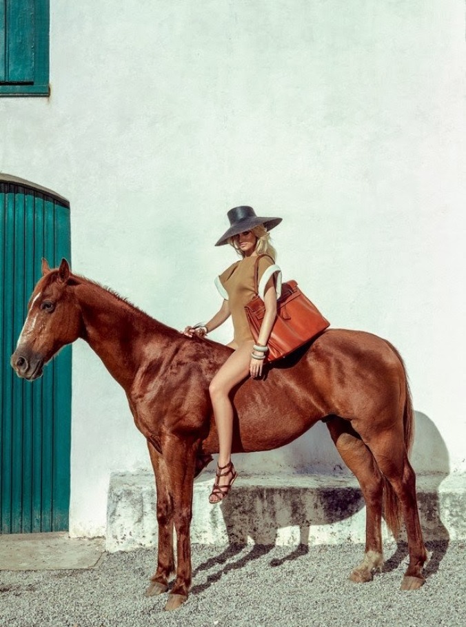 Кэндис Свейнпол для бразильского выпуская журнала Vogue, январь 2014