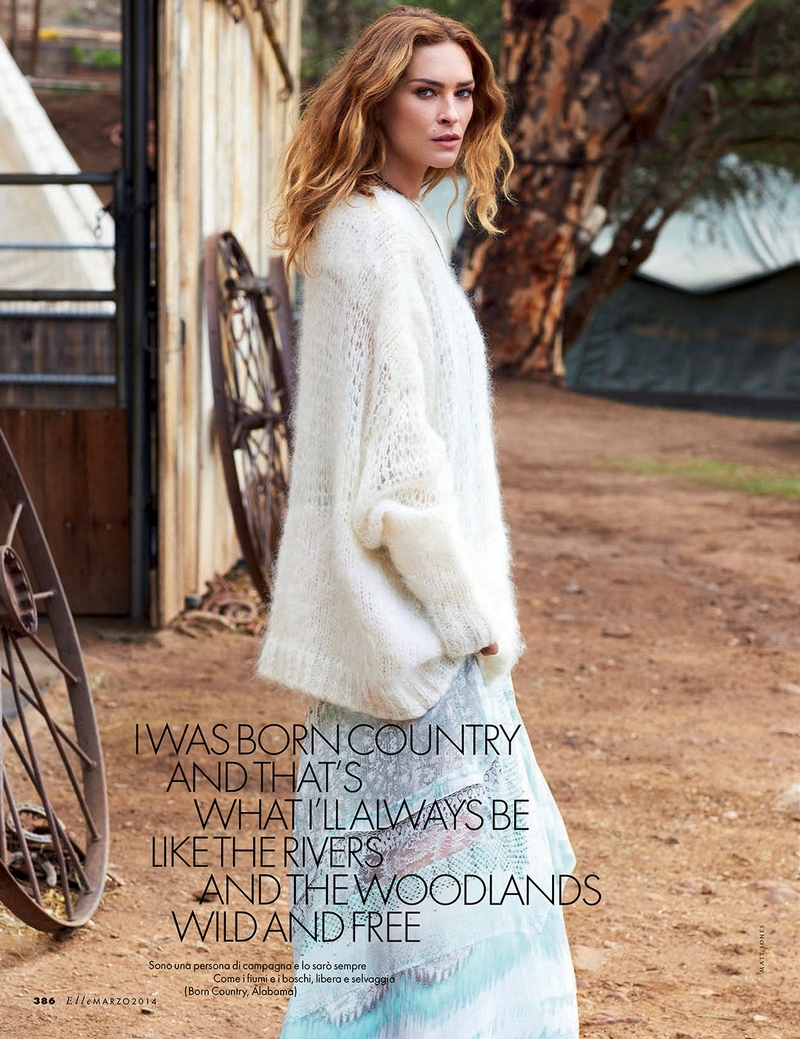 Эрин Уоссон для Elle Italy, март 2014