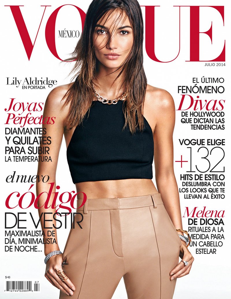 Лили Олдридж для Vogue Mexico, июль 2014