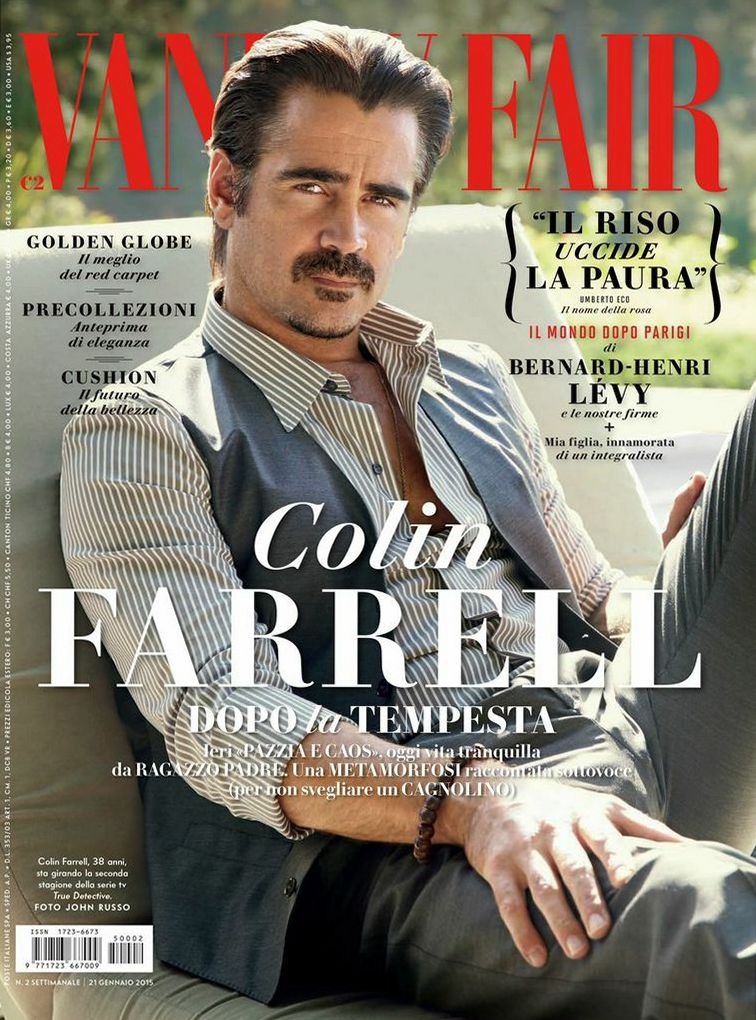 Колин Фаррелл для Vanity Fair Italia, январь 2015