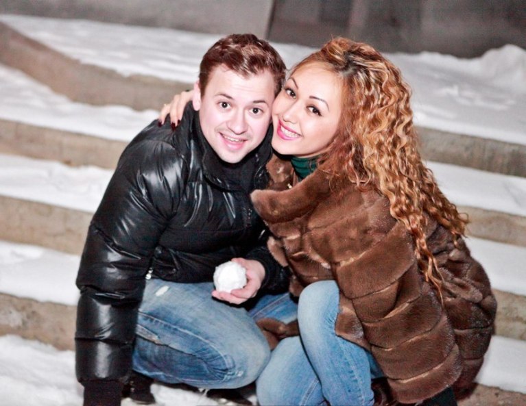 Андрей Гайдулян со своей девушкой Дианой