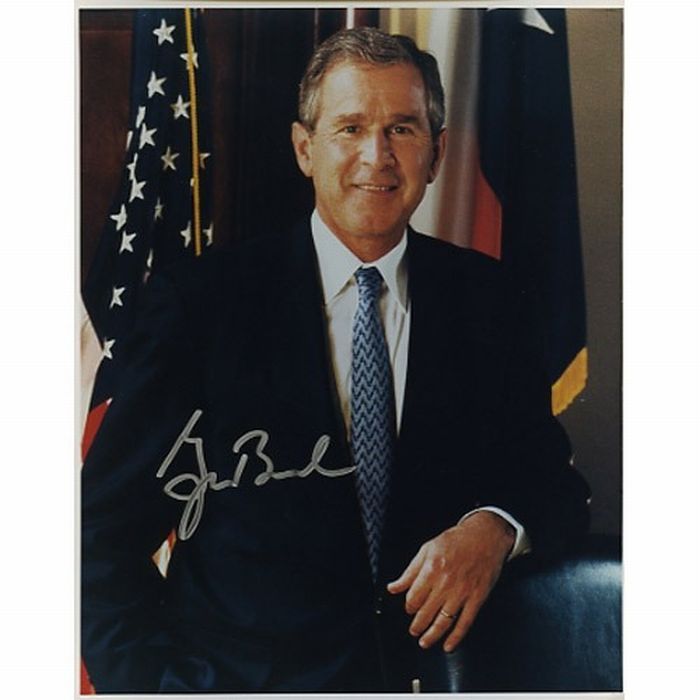 Автограф Джорджа Буша