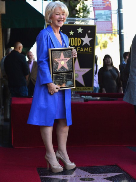Звезда Хелен Миррен на Аллее славы в Голливуде