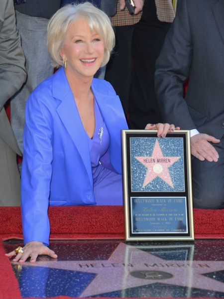 Звезда Хелен Миррен на Аллее славы в Голливуде