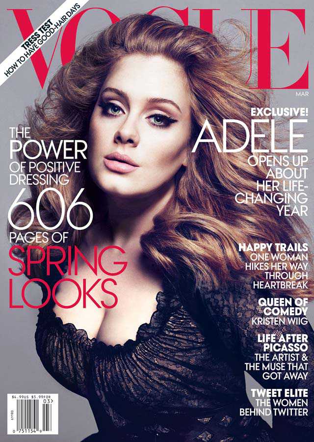 Адель в журнале Vogue US