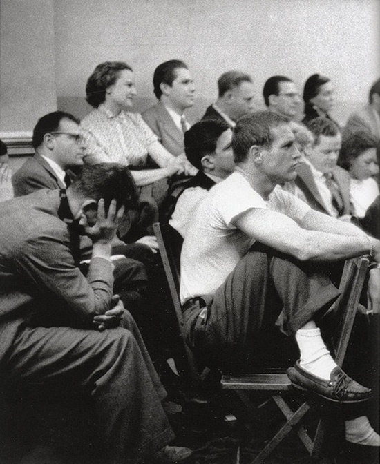 Пол Ньюман в Актерской студии в Нью-Йорке, 1955 год