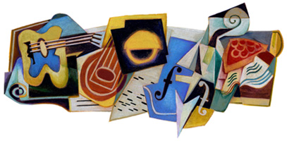 Хуан Грис на праздничном логотипе Google