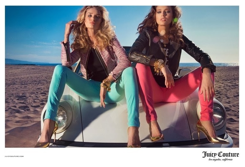 Роузи Хантингтон-Уайтли и Эмили Ди Донато для рекламной кампании бренда Juicy Couture, весна 2014