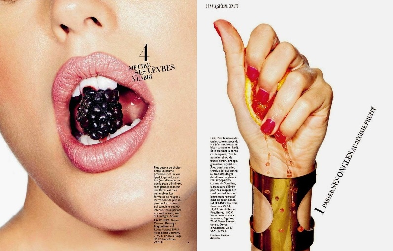 Эмили Ди Донато в фотосессии Джеймса Макари для Grazia Magazine France, апрель 2014 