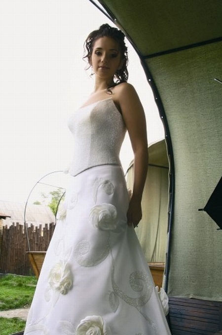 Фотосессия Евгении Тимошенко в свадебном платье