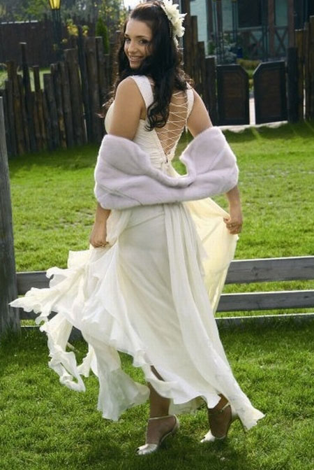 Фотосессия Евгении Тимошенко в свадебном платье