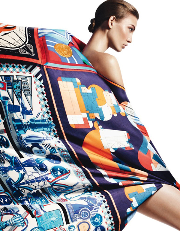 Карли Клосс в рекламной кампании Hermès