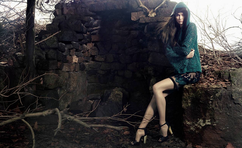 Карли Клосс в рекламной кампании Animale Inverno 2014