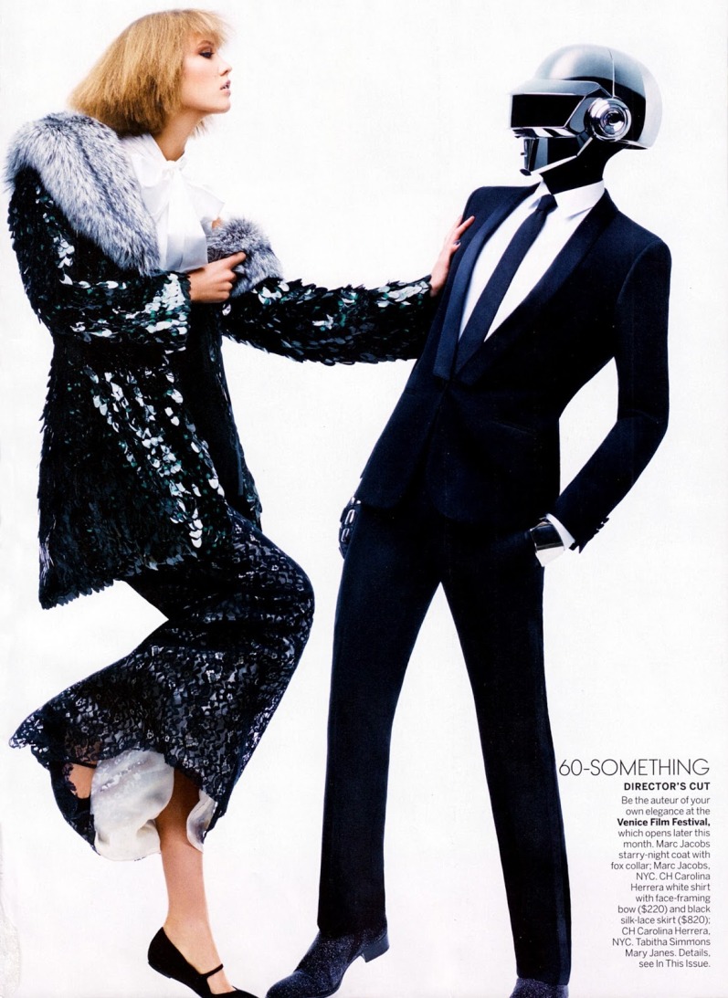 Карли Клосс и Daft Punk для журнала VOGUE US, август 2013