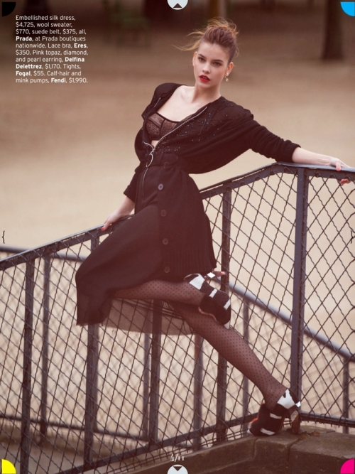 Барбара Палвин для Elle US, август 2013