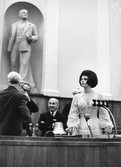 Софи Лорен в Кремлевском дворце, 1965 год
