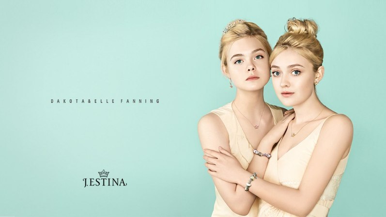 Дакота и Эль Фэннинг для рекламной кампании новой коллекции ювелирных украшений и аксессуаров от марки J.Estina