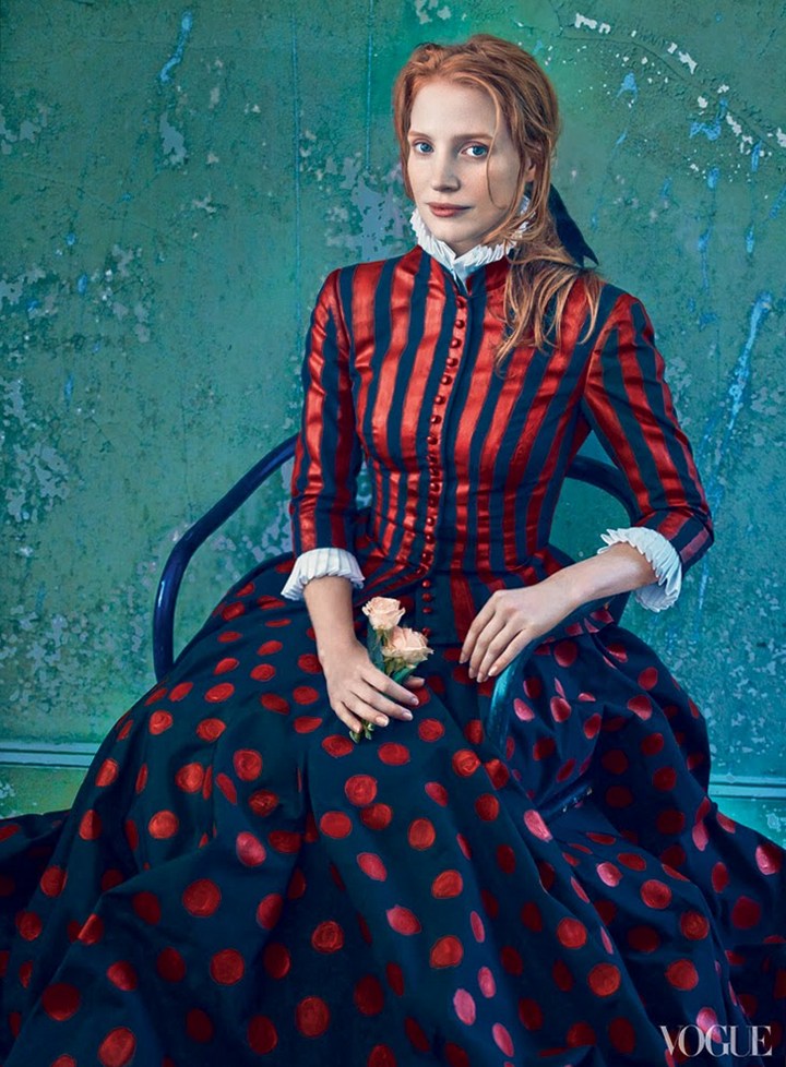 Джессика Честейн для Vogue US, декабрь 2013