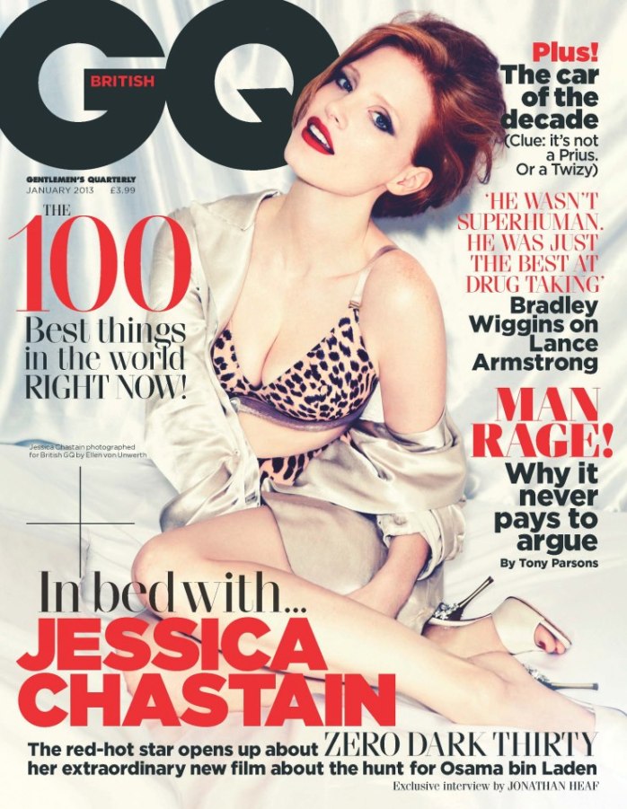 Джессика Честейн в фотосессии для журнала GQ UK
