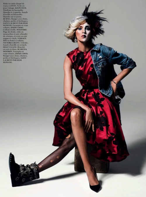 Аня Рубик для Vogue Paris, август 2013