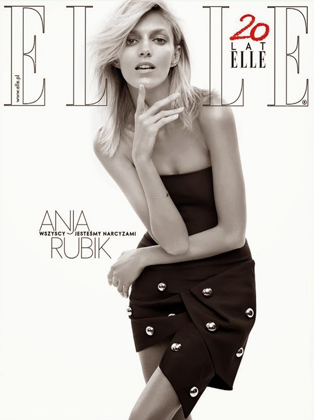 Аня Рубик для Elle Poland, апрель 2014