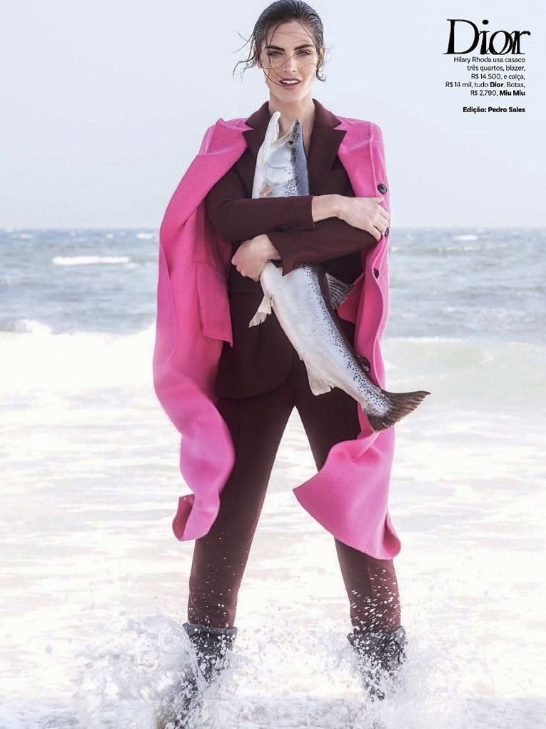 Хилари Рода для Vogue Brazil, август 2014