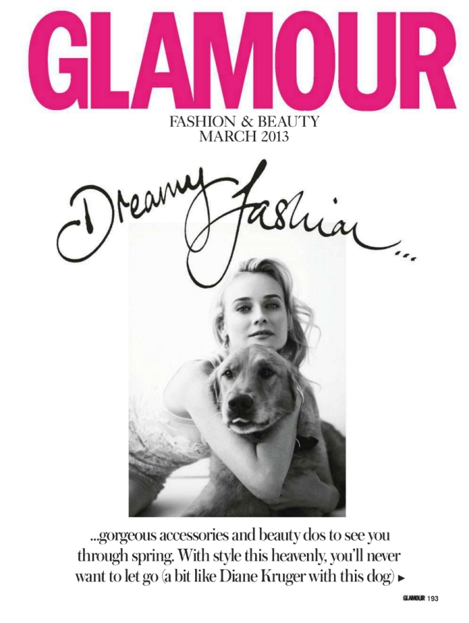 Дайан Крюгер для Glamour UK Март 2013