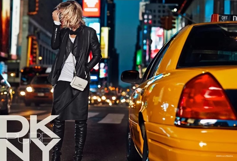 Рита Ора для рекламной кампании DKNY Resort 2014