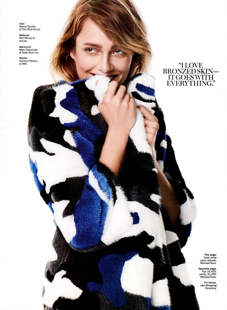 Кармен Педару для журнала Marie Claire USA, сентябрь 2013