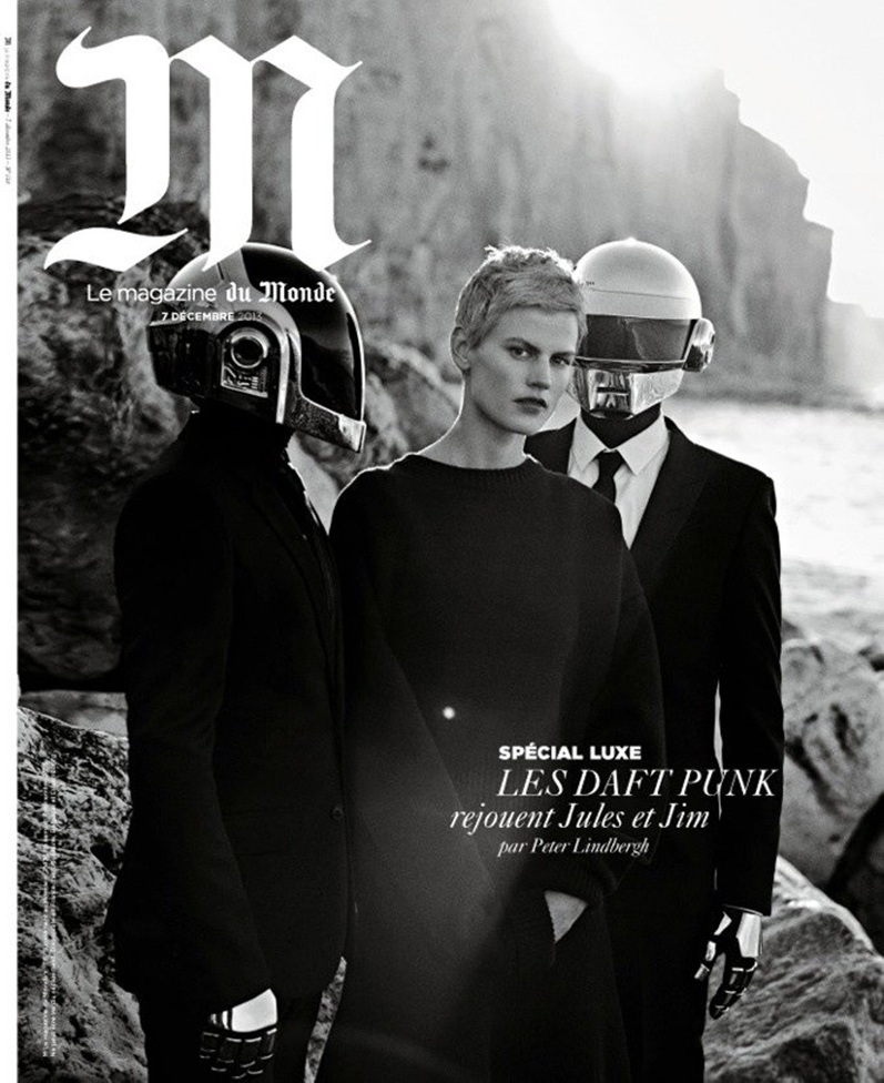 Саския Де Брау и Daft Punk в фотосессии для M Le Monde, декабрь 2013