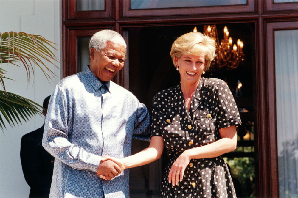 Нельсон Мандела и Принцесса Диана за несколько недель до ее трагической гибели, 1997 год