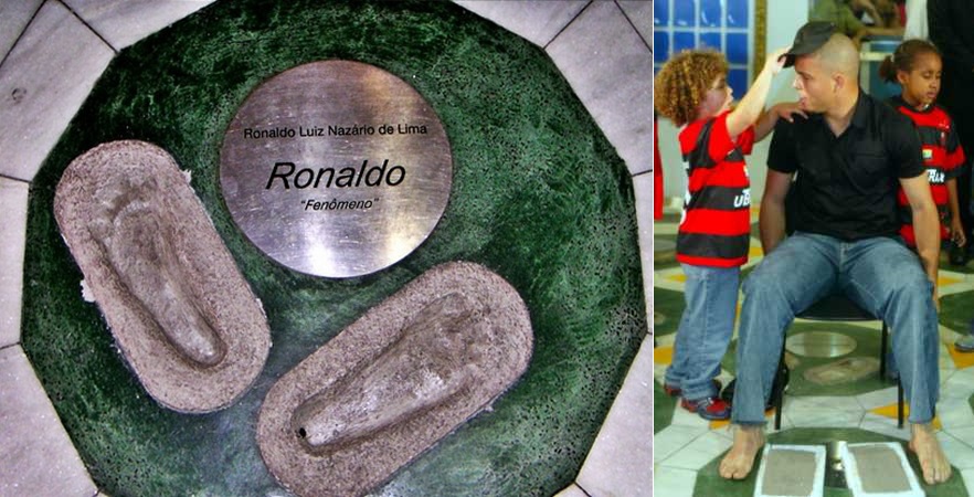 Отпечатки ног Роналдо