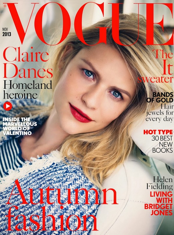 Клэр Дейнс для Vogue UK, ноябрь 2013