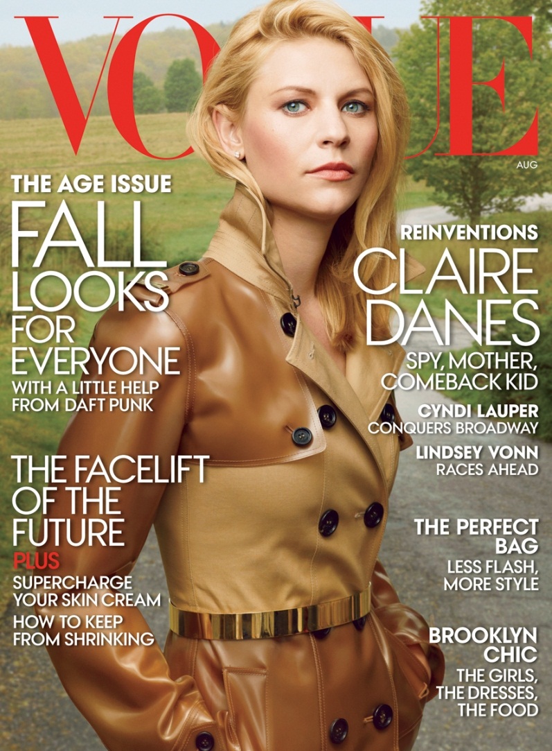 Клэр Дейнс для журнала VOGUE US, август 2013