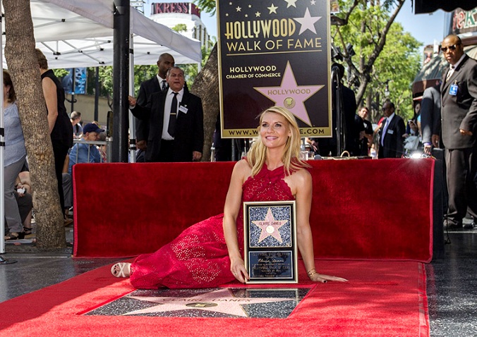 Звезда Клэр Дейнс на Аллее Славы в Голливуде