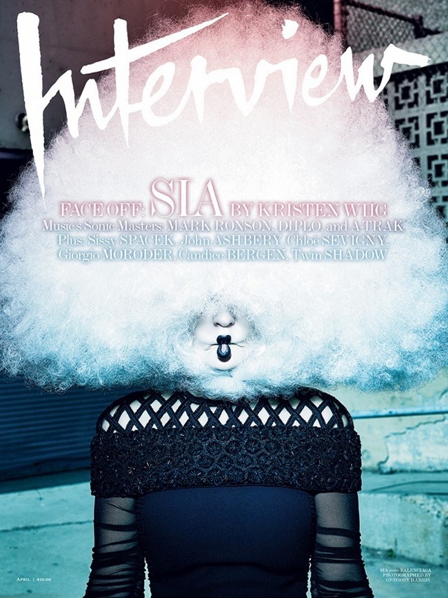 Sia для Interview, апрель 2015
