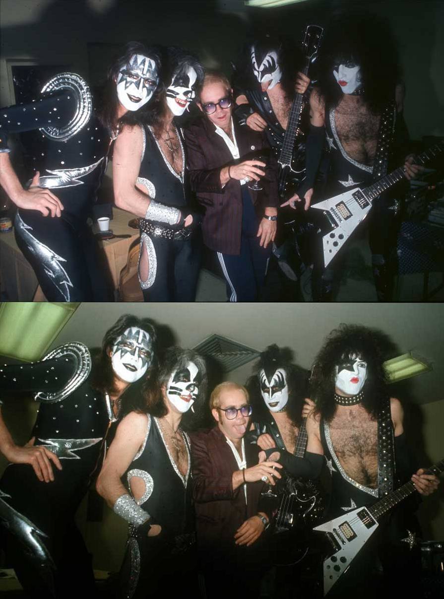 Элтон Джон и Kiss, 1976 год