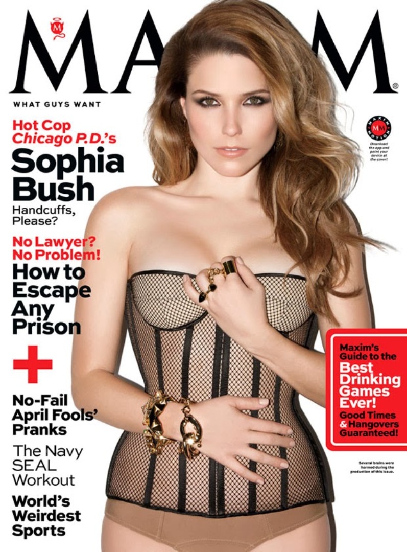 София Буш в фотосессии Марсело Красилкика для журнала Maxim, апрель 2014.