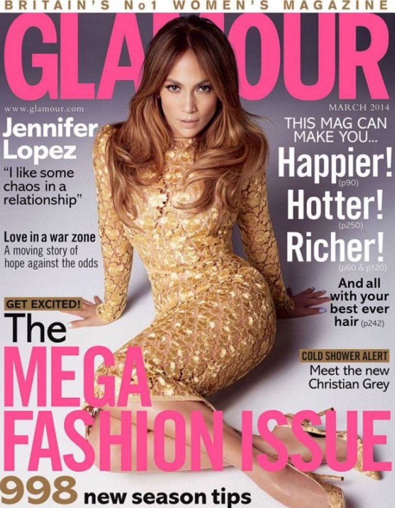 Дженнифер Лопес для Glamour UK, март 2014