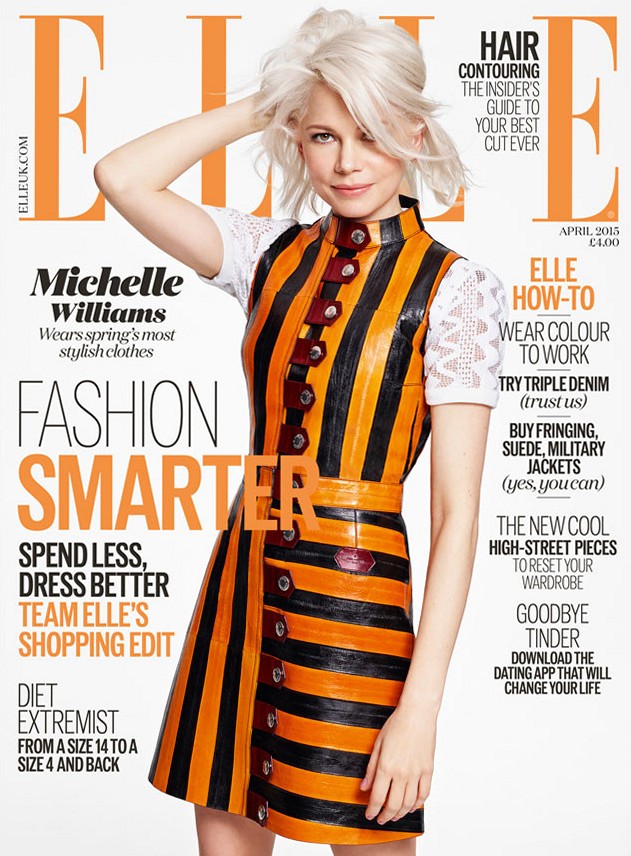 Мишель Уильямс для Elle UK, апрель 2015