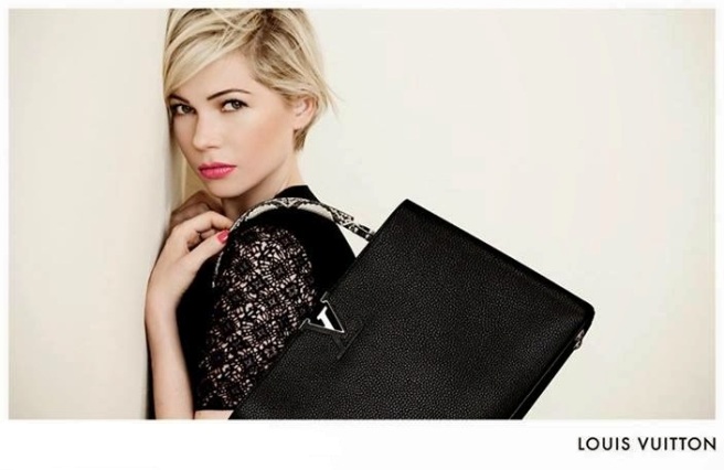Мишель Уильямс для рекламной кампании новой коллекции аксессуаров Louis Vuitton