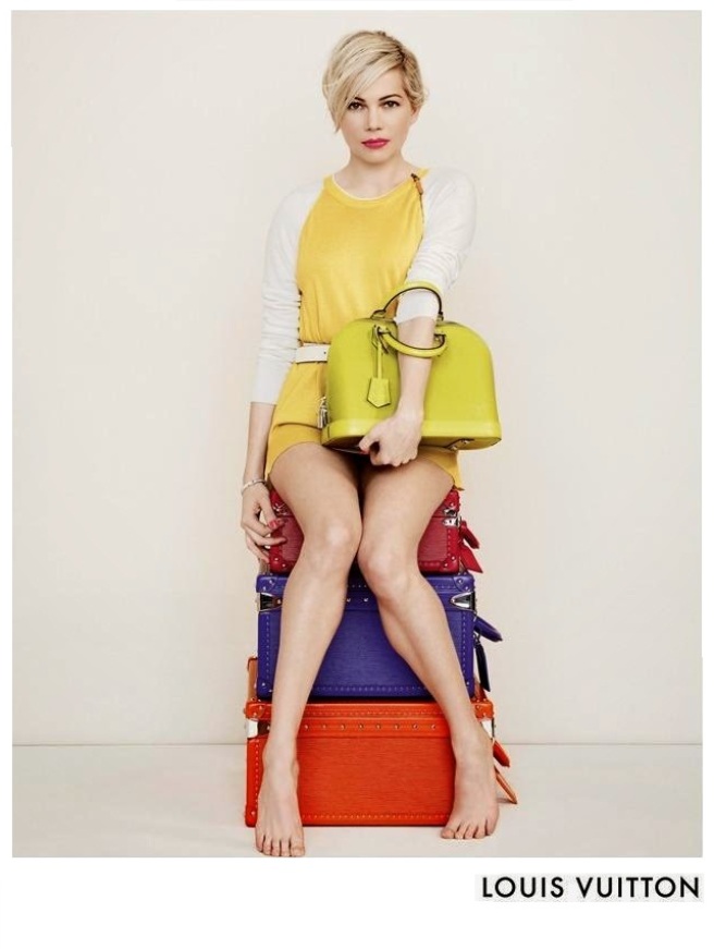 Мишель Уильямс для рекламной кампании новой коллекции аксессуаров Louis Vuitton