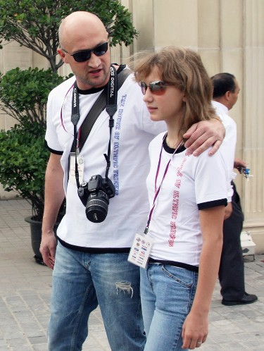 Гоша Куценко с дочерью Полиной