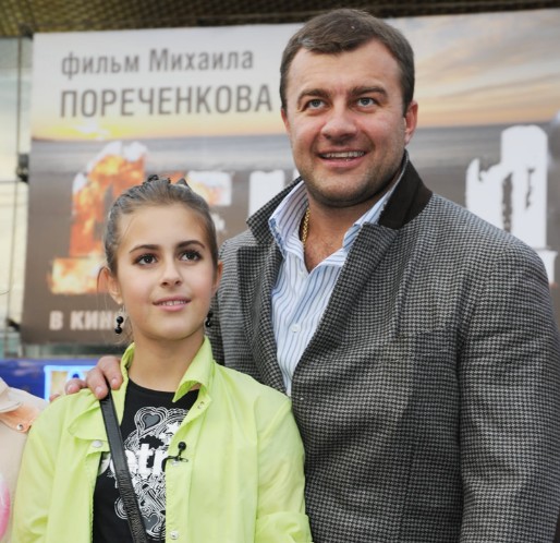 Михаил Пореченков с дочерью Варварой